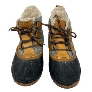 Sorel Womens Classic Waterproof Boots Size 9 Natural Cozy Lace Up Outdoors